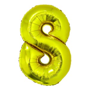 BALON FOLIE CIFRA 8 AURIU 100 CM DACO BL1008AU