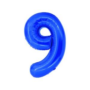 BALON FOLIE CIFRA 9 ALBASTRU 100 CM DACO BL1009A