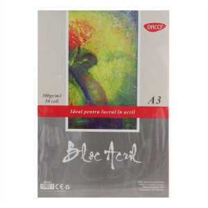 BLOC A3 ACRIL 300G 10 FILE DACO BD331