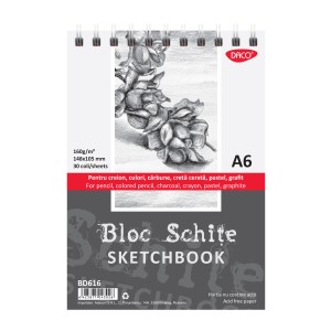 BLOC A6 SCHITE 160G 30 FILE DACO BD616