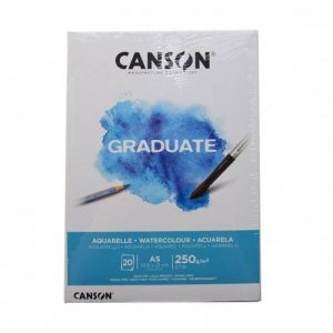 Bloc acuarela Graduate Aquarell 250 g/mp 20 file Canson