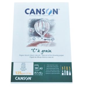 Bloc de Desen 125g Canson C a grain lipit pe latura scurta