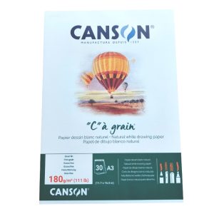 Bloc de Desen 180g Canson C a grain lipit pe latura scurta