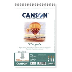Bloc de Desen Canson C a grain cu spirala pe latura scurta 180g
