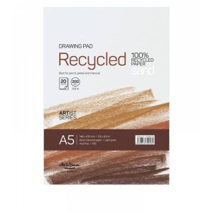 Bloc desen cu hartie bej 100% reciclata Sand Drasca 200 g/mp