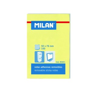 BLOC NOTES ADEZIV 50X76 GALBEN PAL MILAN 85601