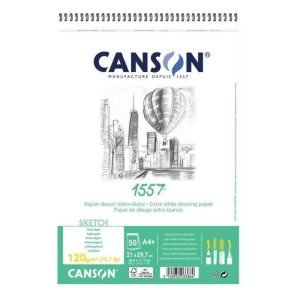 Bloc Schite 1557 Canson 120 g/mp cu spirala