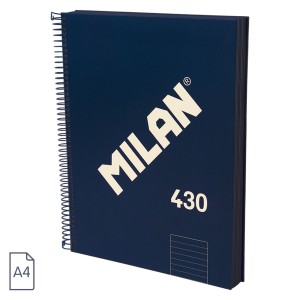 CAIET A4 120 FILE DR SPIRA MILAN ALBASTRU 430 57142E120B