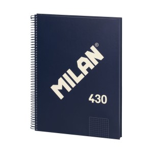 CAIET A4 80 FILE AR SPIRA MILAN ALBASTRU 430 57143E80B