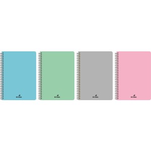 CAIET A4 80 FILE SPIRA COPERTA PLASTIC ECADA 29482DR