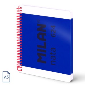 CAIET A5 80 FILE AR SPIRA MILAN ALBASTRU NATA 57053E80B