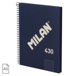 CAIET A5 80 FILE AR SPIRA MILAN ALBASTRU 430 57153E80SNCB
