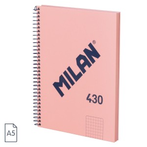 CAIET A5 80 FILE AR SPIRA MILAN ROZ 430 57153E80SNCP