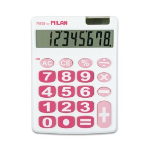 CALCULATOR 8 DG MILAN 708WBL (Din care timbru verde 0,15 RON)