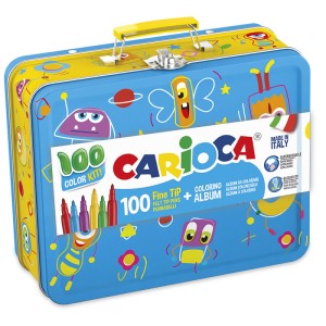 CARIOCA 100 CULORI CUTIE METALICA 42500