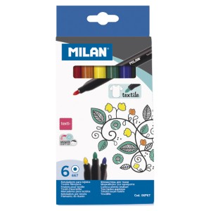 CARIOCA 6 CULORI PENTRU TEXTILE MILAN 06P6T
