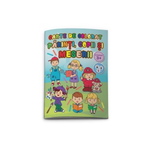 CARTE COLORAT PARINTI COPII SI MESERII 770213
