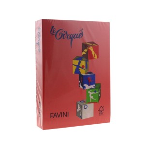 CARTON A3 COLOR 160G/MP 209 ROSU FAVINI
