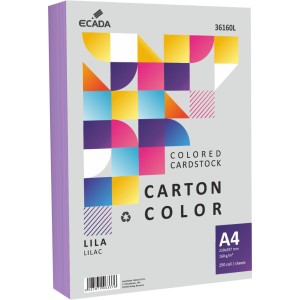 CARTON COLOR 160G/MP A4 250 COLI ECADA LILA 36160L