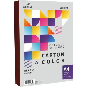 CARTON COLOR 160G/MP A4 250 COLI ECADA MARO 36160MR
