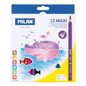 CREION COLOR 12 CULORI MAXI MILAN TRIUNGHIULAR 0722612