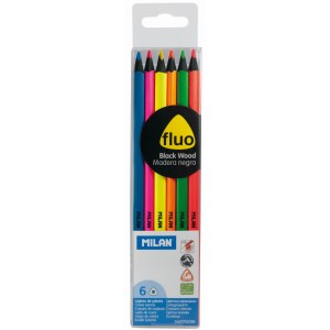 CREION COLOR 6 FLUO LEMN NEGRU MILAN 0752306