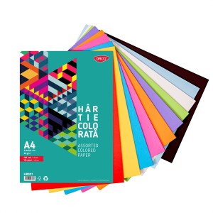 HARTIE COLORATA HR801 A4 100COLI 10CUL DACO 80G/MP