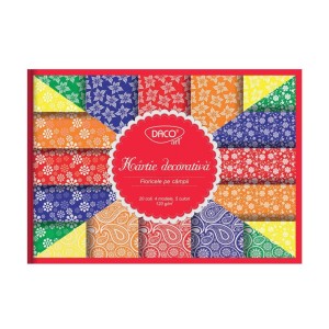 HARTIE DECORATIVA A4 20 COLI FLORICELE DACO HR921