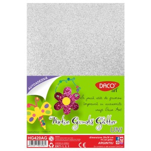 HARTIE GUMATA AA GLITTER HG420AG 20X30CM 10COLI DACO