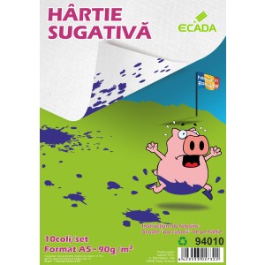 HARTIE SUGATIVA A5 10 COLI/SET ECADA 94010
