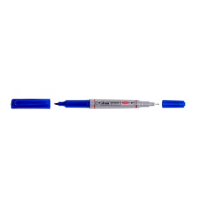 Marker permanent slim DACO MK131 cu două vârfuri, 0,5 mm și 1 mm, diverse culori