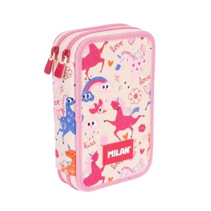 Penar 2 fermoare 1264FLCBG Flowicorn bej Echipat MILAN
