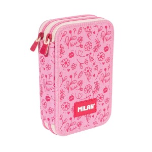 Penar 2 fermoare 1264FLCP Flowicorn roz Echipat MILAN