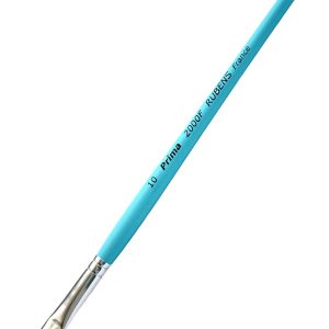 Pensula cu varf plat par sintetic cu fibre albe Rubens 2000F
