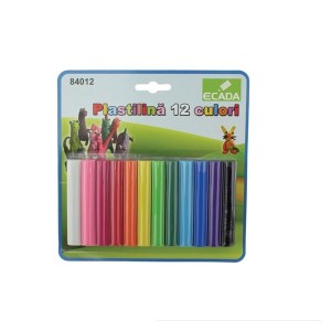 PLASTILINA 12 CULORI ECADA 84012