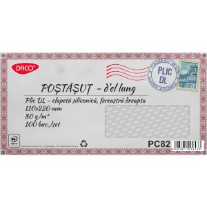 PLIC DL SILICONIC FEREASTRA DREAPTA SET 100 DACO PC82