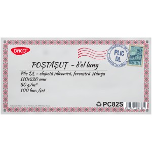 PLIC DL SILICONIC FEREASTRA STANGA SET 100 PC82S DACO