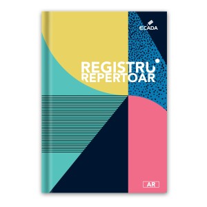 Registru A4 Ecada cu repertoar, 96 file, liniatură matematică sau dictando