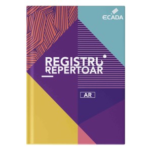 Registru A5 Ecada cu repertoar, 96 file, liniatură matematică sau dictando