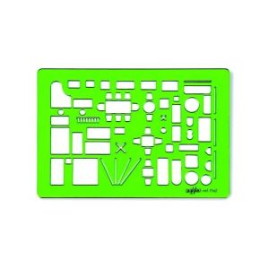 Sablon cu obiecte de mobilier 1:100 Arda 7142