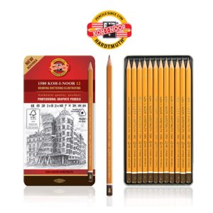 Set 12 Creioane Grafit Koh-I-Noor 1582