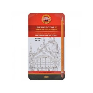 Set 12 creioane Graphic 5B-5H Koh-I-Noor K1502/3