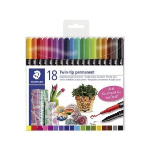 Set 18 carioci permanente Staedtler 3187TB18