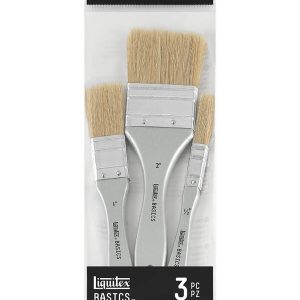 Set 3 pensule din par de porc LIquitex Basics Acrylics 3699368