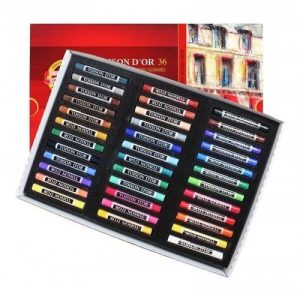 Set 36 pasteluri uscate rotunde Toison d'Or Koh-I-Noor 8515