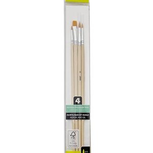 Set 4 pensule par sintetic Pebeo 952407