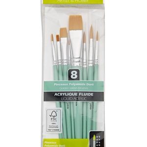 Set 8 pensule par sintetic Pebeo 952312