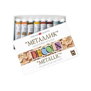 Set 8 x 18ml culori acrilice Decola Metallic 4941271