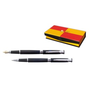 Set stilou și pix PICASSO 903, corp metalic, albastru sau negru