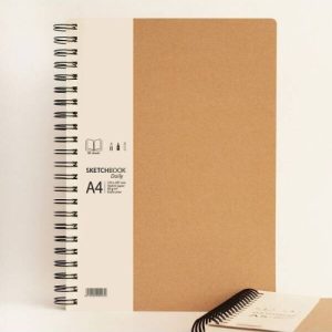 Sketchbook cu spira Daily Kraft Drasca